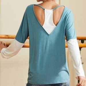 Dusty Blue & Ivory tunic NWT sz. 3 to 4X